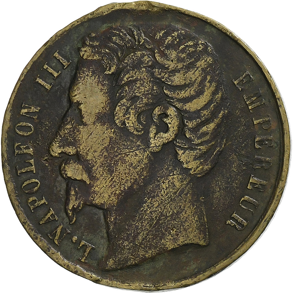 Frankrijk, Medaille, Maréchal Pélissier, Prise de Sébastopol, 1855, Tin, FR+