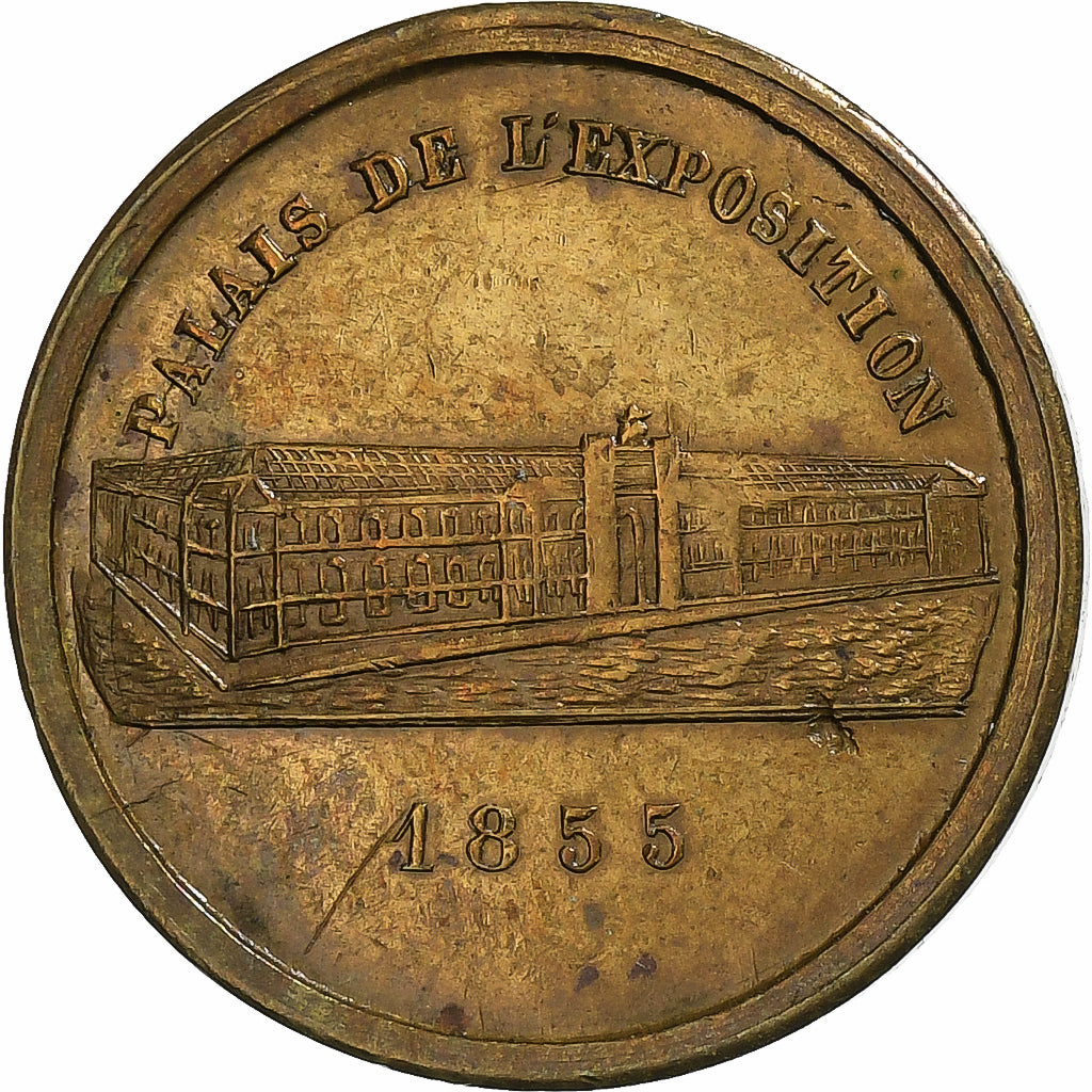 France, Token, Napoléon III, Palais de l'Exposition, Arts & Culture, 1855