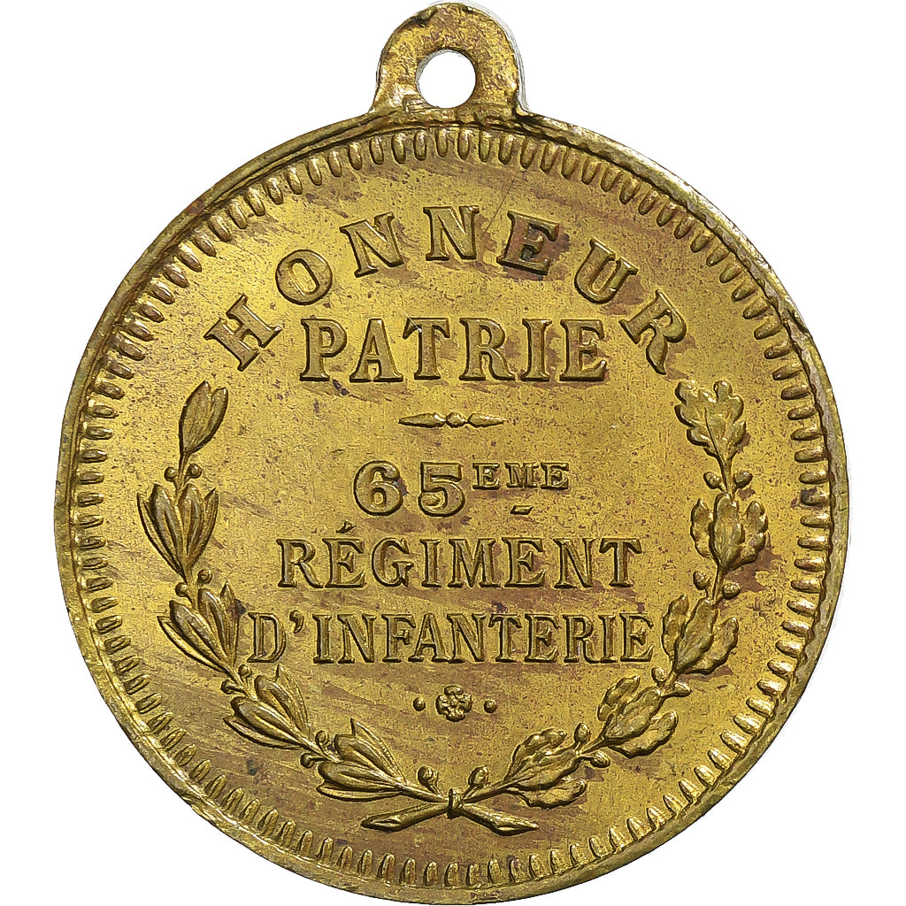 France, Token, Fête du Drapeau, Magenta, 1859, Brass, AU(55-58)