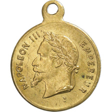 Frankrijk, Medaille, Napoléon III, Bataille de Solférino, 1859, Tin, PR