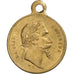 France, Medal, Napoléon III, Bataille de Solférino, 1859, Brass, AU(50-53)
