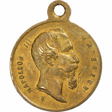 Francja, medal, Napoléon III, Bataille de Solférino, 1859, Mosiądz, EF(40-45)