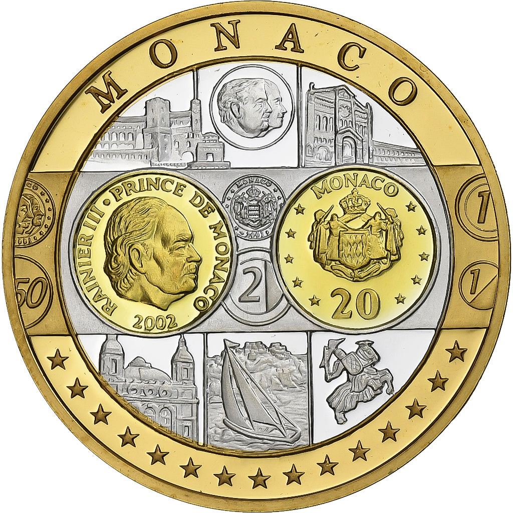 Monaco, Medal, L'Europe, Monaco, Silver, MS(65-70)