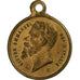 Italie, Médaille, Victor Emmanuel, Victoire de Solférino, 1859, Laiton, SUP