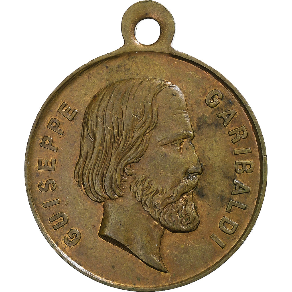 Italy, Medal, Garibaldi, Dictateur de la Sicile, Indépendance Italienne