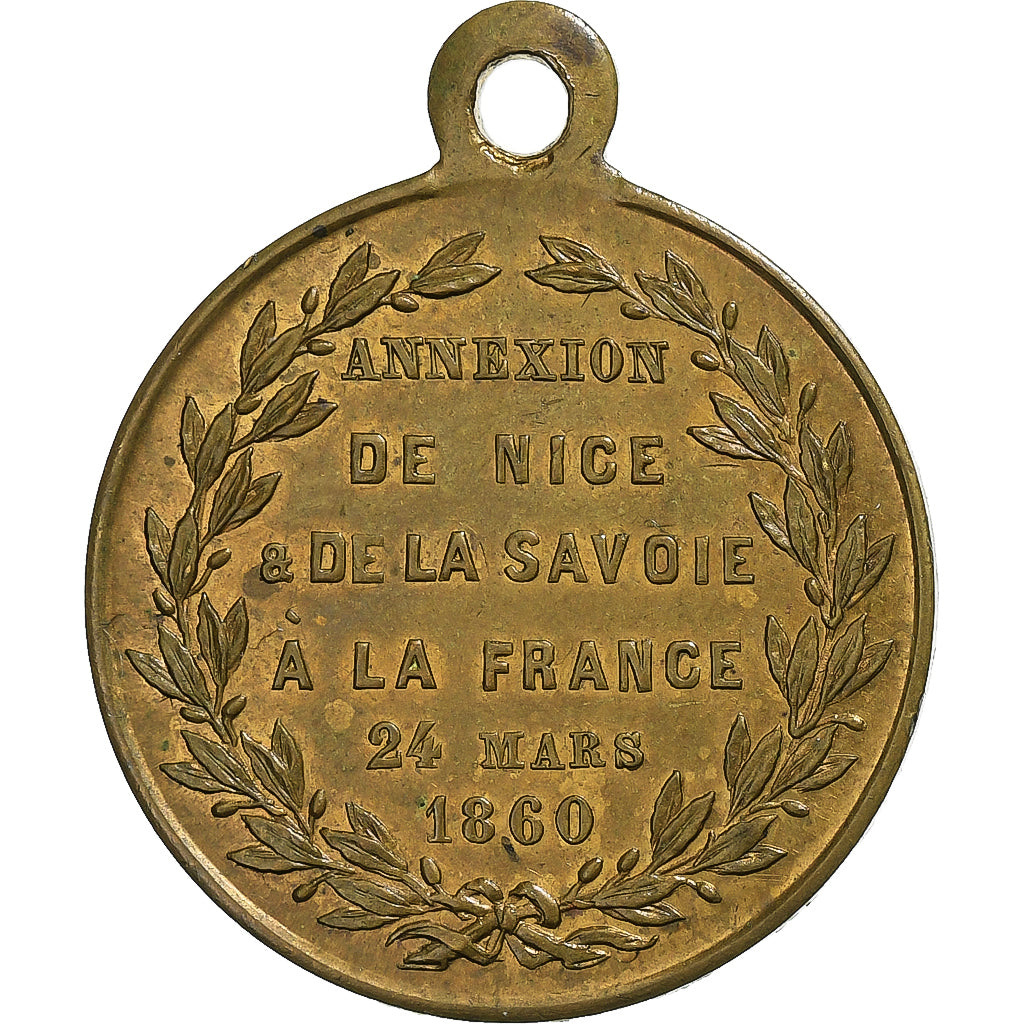 Frankreich, betaalpenning, Napoléon III, Annexion de la Savoie et Nice, 1860