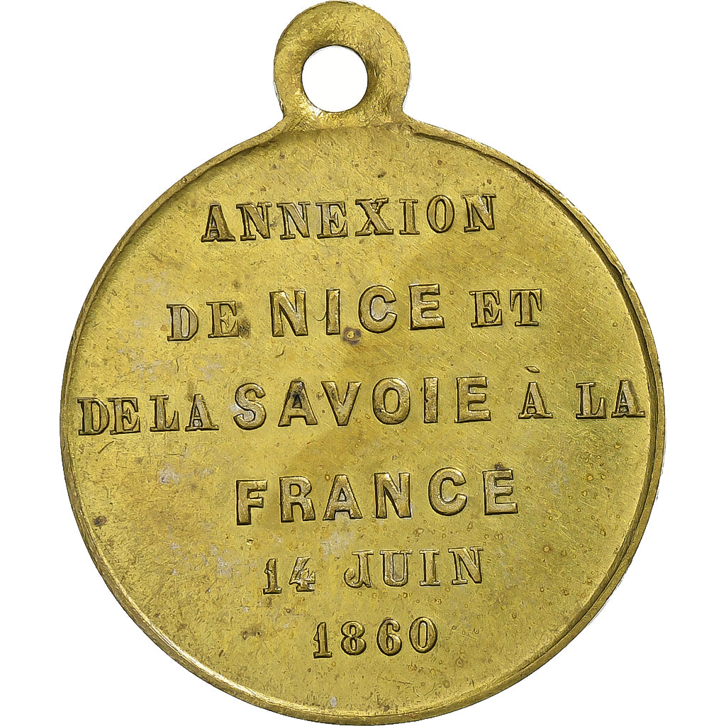Frankreich, betaalpenning, Napoléon III, Annexion de la Savoie et Nice, 1860