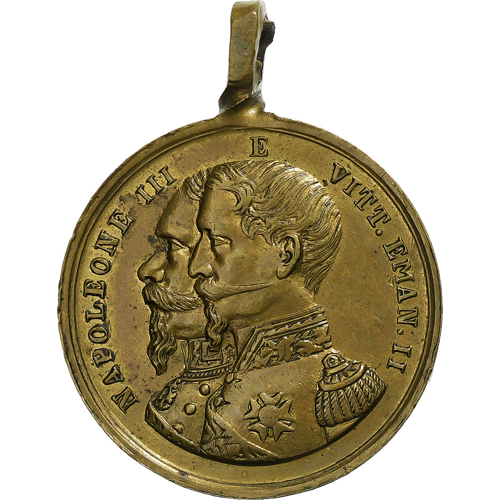 France, Médaille, Alliance Franco-sarde pour l'Indépendance Italienne, 1859