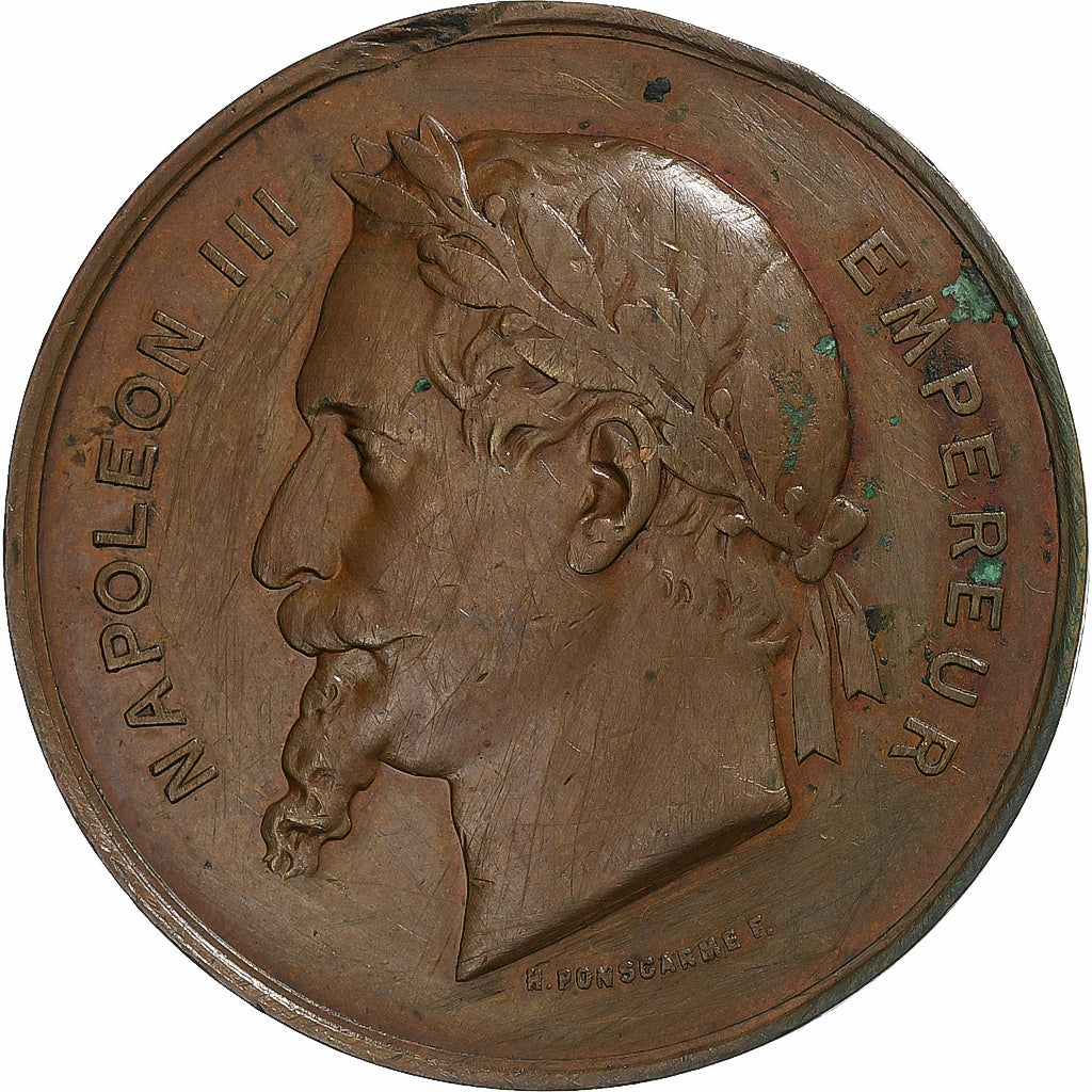 France, Medal, Exposition universelle de Paris, 1867, Copper, Ponscarme