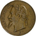 France, Medal, Napoléon III, Exposition universelle de Paris, 1867, Copper