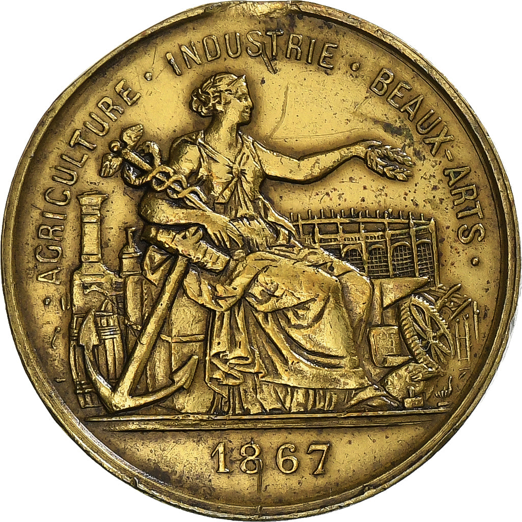 Francia, medaglia, Napoléon III, Exposition universelle de Paris, 1867, Ottone