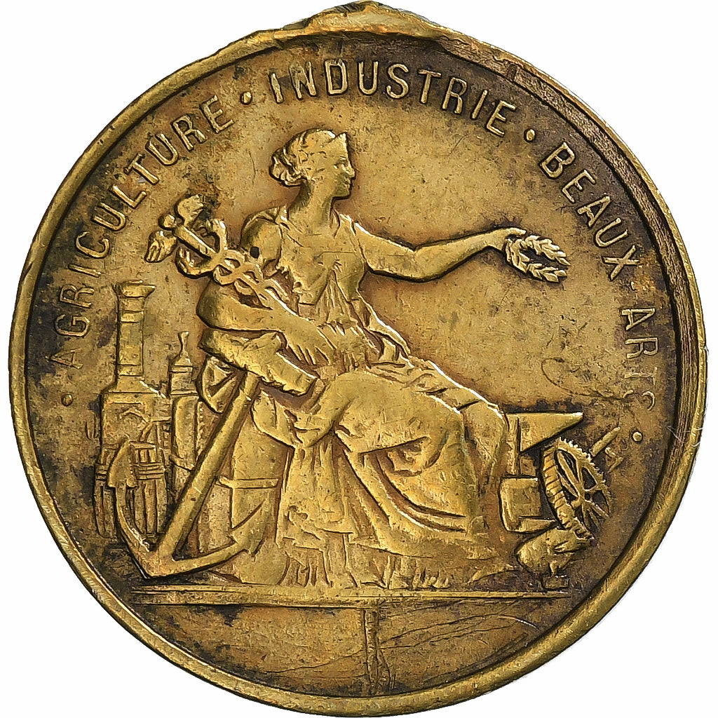 Frankrijk, Medaille, Napoléon III, Exposition universelle de Paris, 1867, Tin