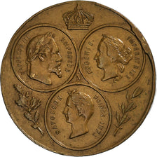 France, Médaille, Napoléon III, Exposition universelle de Paris, 1867, Laiton