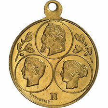 France, Médaille, Napoléon III, Exposition universelle de Paris, 1867, Laiton