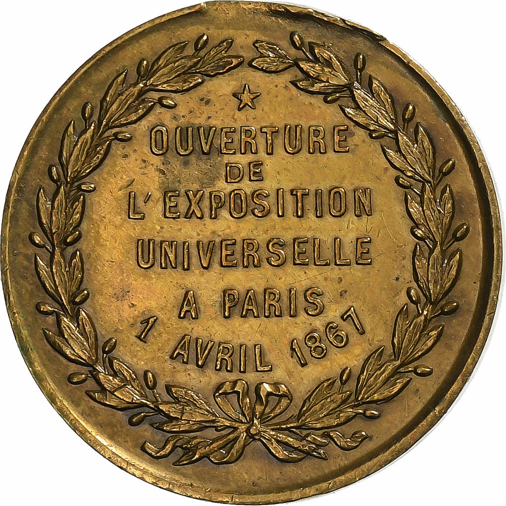Francia, medaglia, Napoléon III, Exposition universelle de Paris, 1867, Ottone