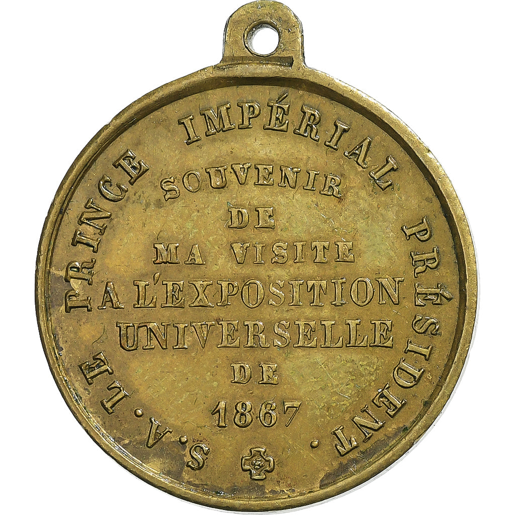 France, Médaille, Napoléon, Prince Impérial, Exposition Universelle de Paris