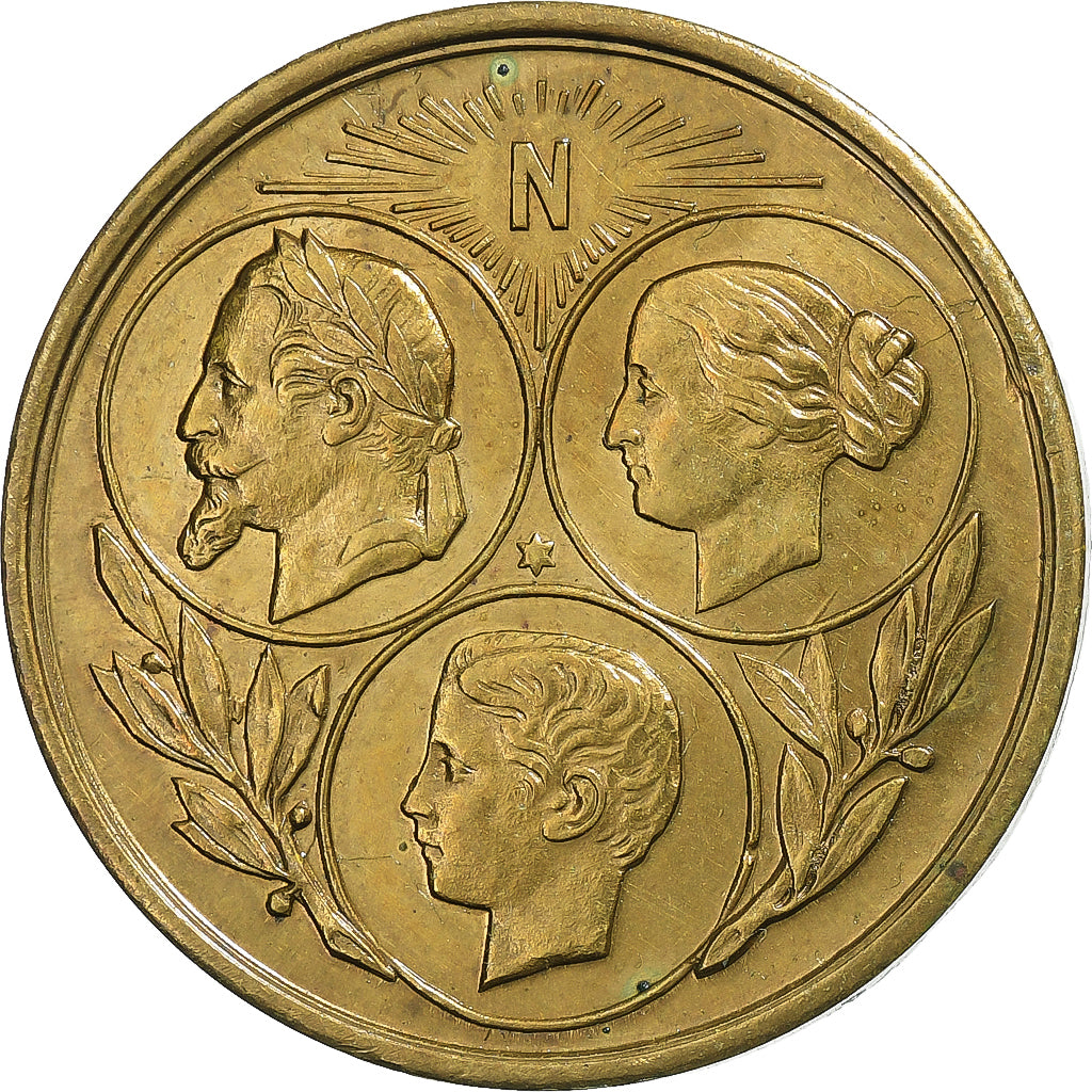 Francia, medaglia, Napoléon, Prince Impérial, Exposition Universelle de Paris
