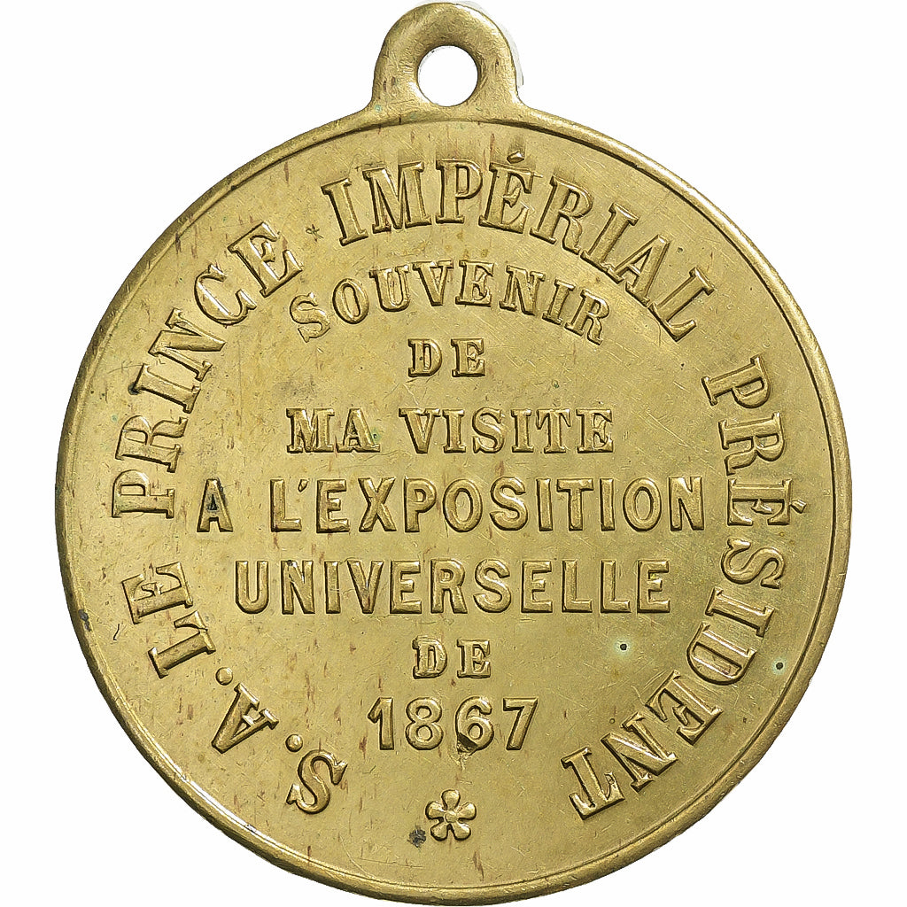 Francia, medaglia, Napoléon, Prince Impérial, Exposition Universelle de Paris