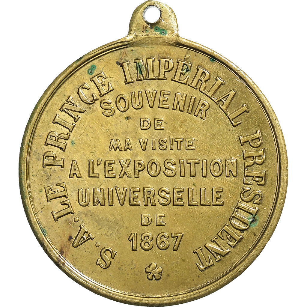 Francia, medaglia, Napoléon, Prince Impérial, Exposition Universelle de Paris