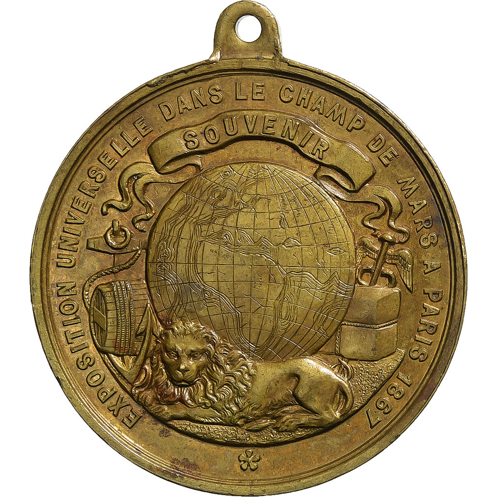 France, Medal, Exposition Universelle dans le Champ de Mars, Paris, 1867, Brass