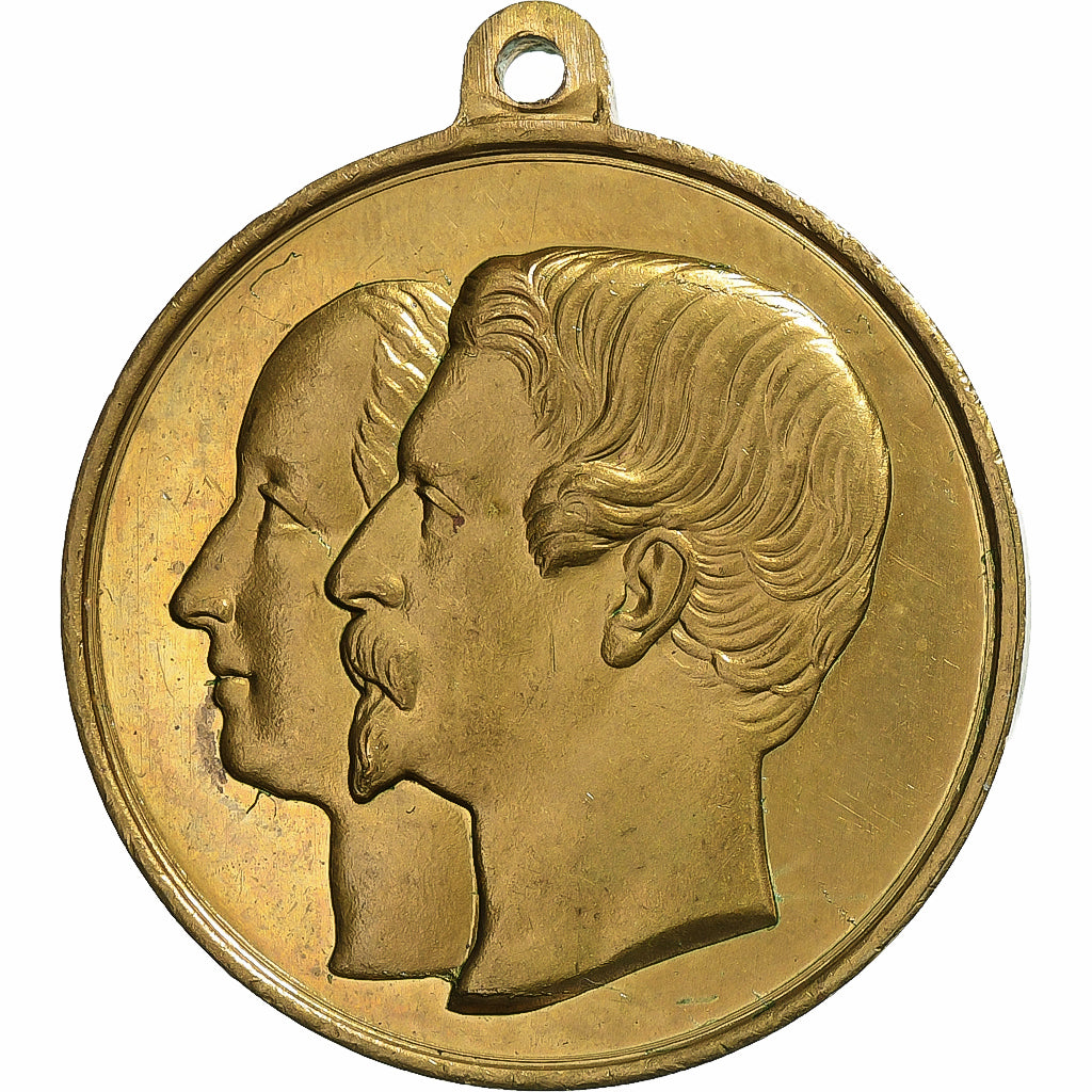 Frankreich, Medaille, Napoléon III, Ville de Lille, 1853, Messing, VZ