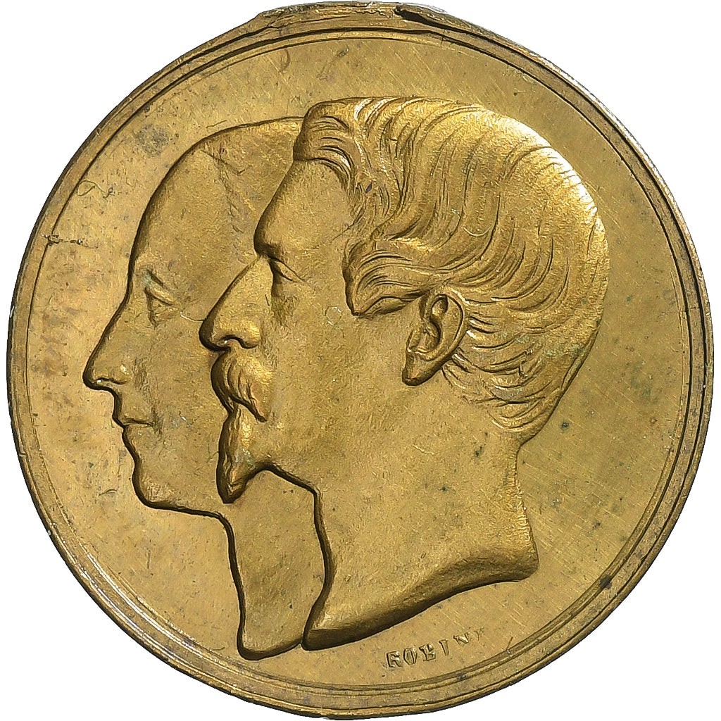 Frankrijk, Medaille, Napoléon III, Ville de Lille, 1853, Tin, ZF+
