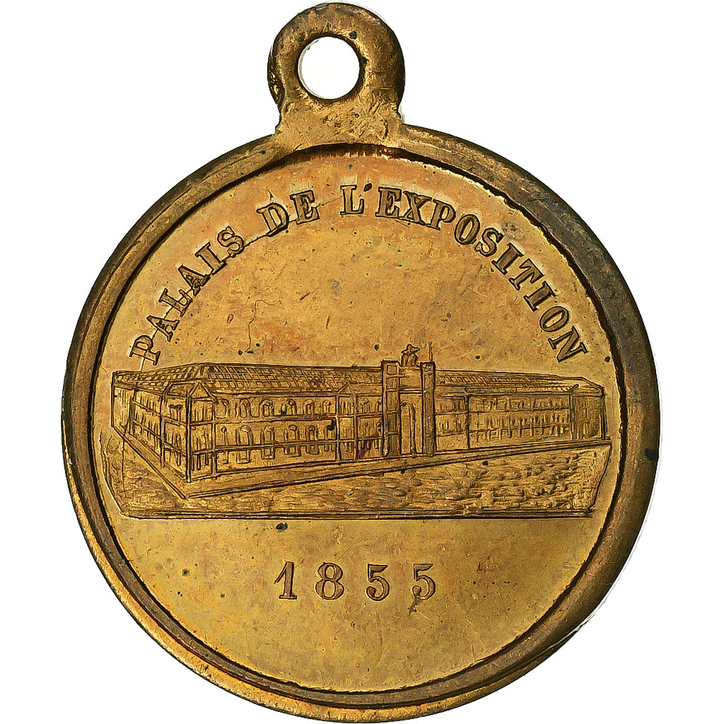 Frankrijk, Medaille, Grand Concours Vocal, Lille, 1855, Tin, PR