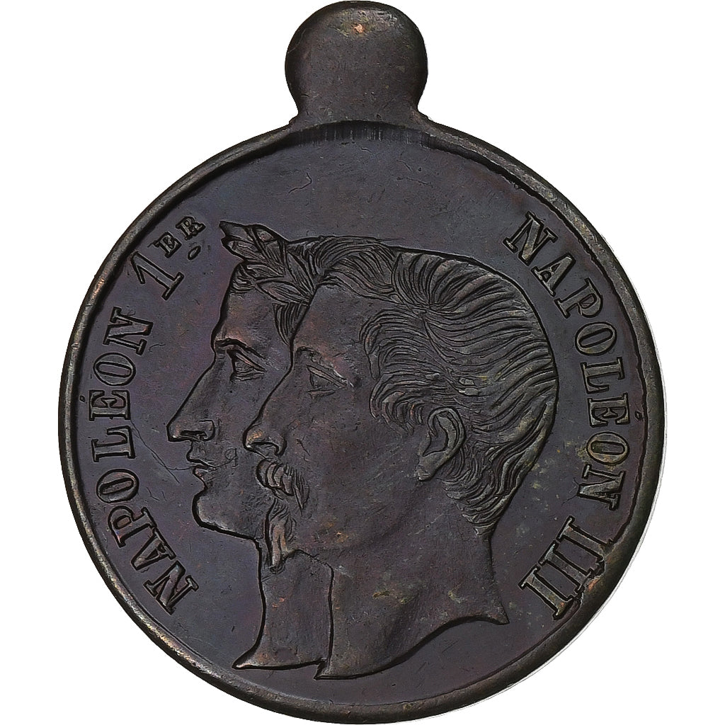 Francia, medaglia, Napoléon III, Bourse de Lille, 1853, Rame, SPL-