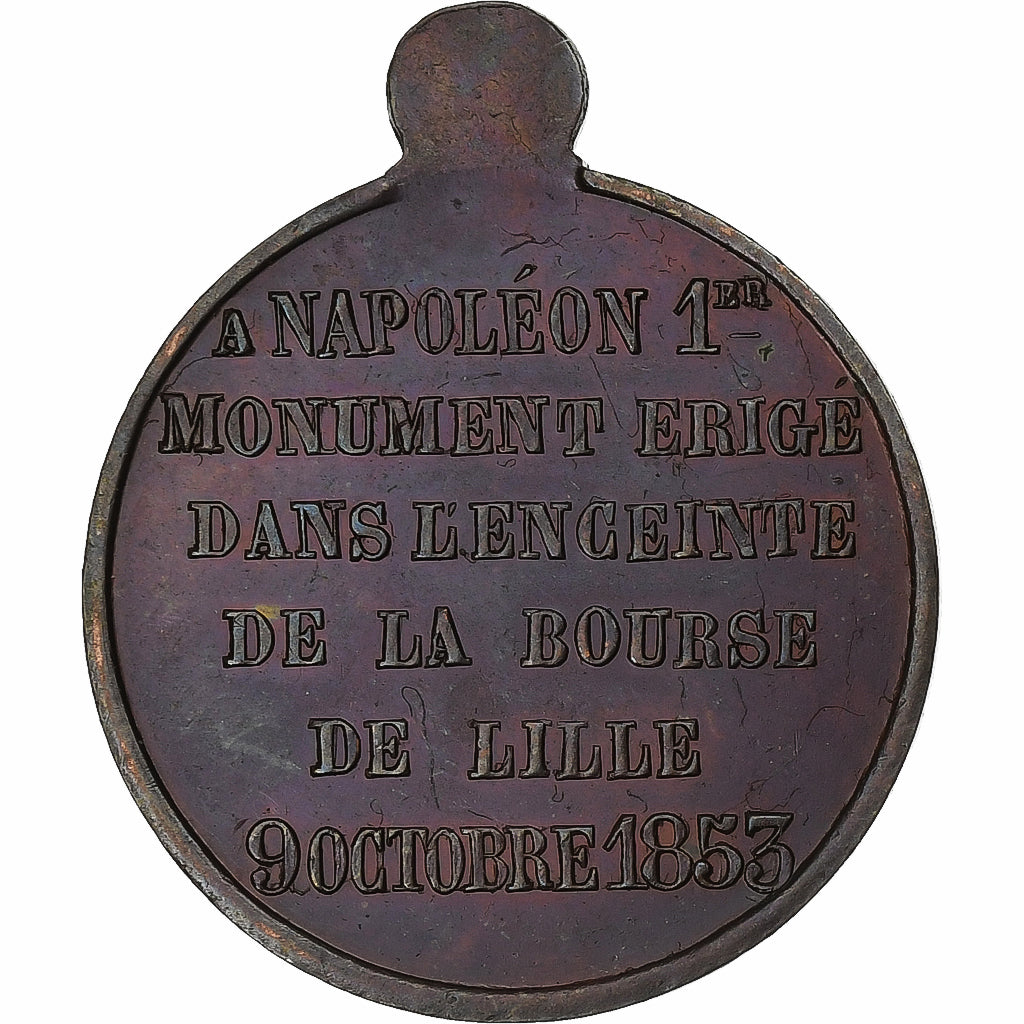 Francia, medaglia, Napoléon III, Bourse de Lille, 1853, Rame, SPL-