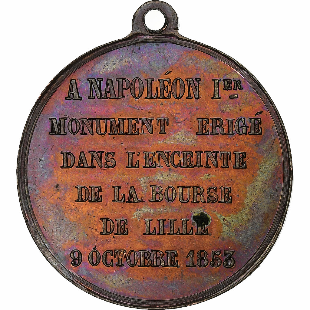 Frankreich, Medaille, Napoléon III, Bourse de Lille, 1853, Kupfer, Garnier, VZ