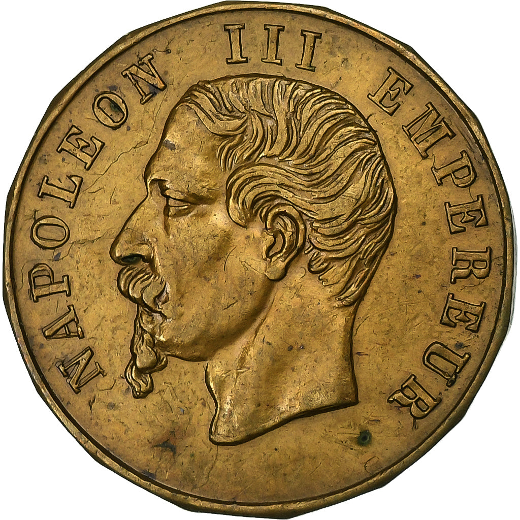 Francia, medalla, Napoléon III, Inauguration du Boulevard Sebastopol, 1858