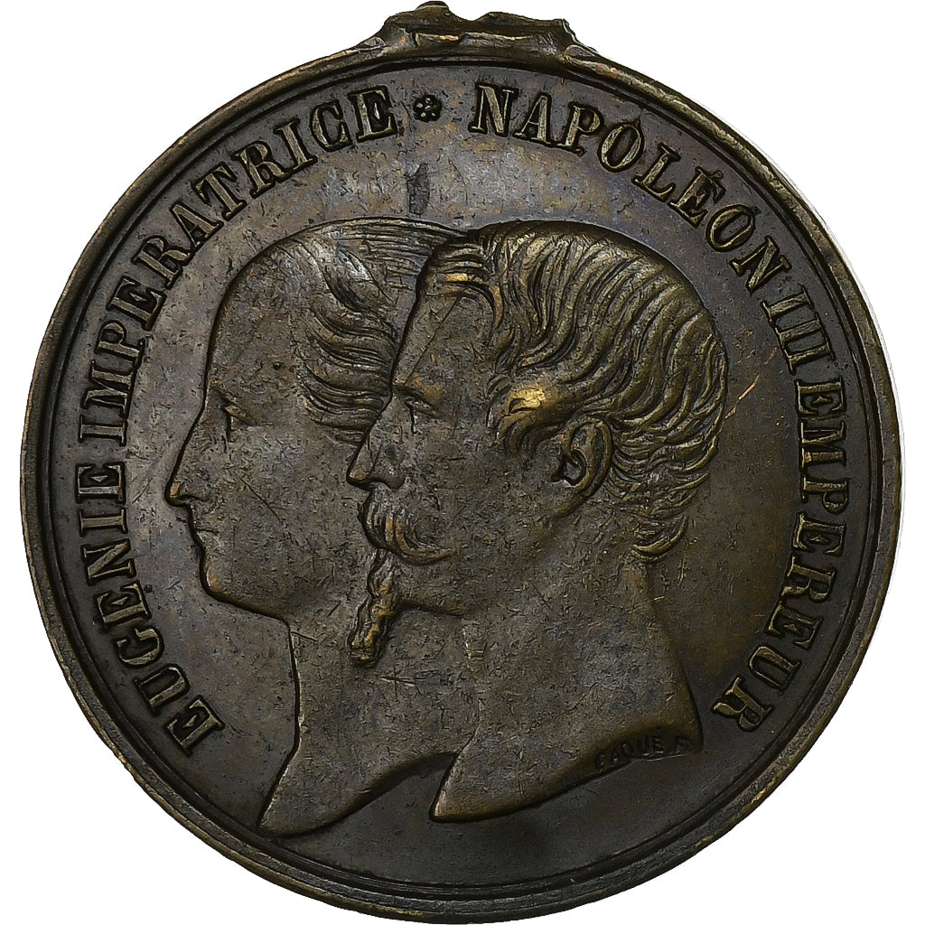 France, Médaille, Napoléon III, Statue Equestre de Napoléon Ier, Cherbourg
