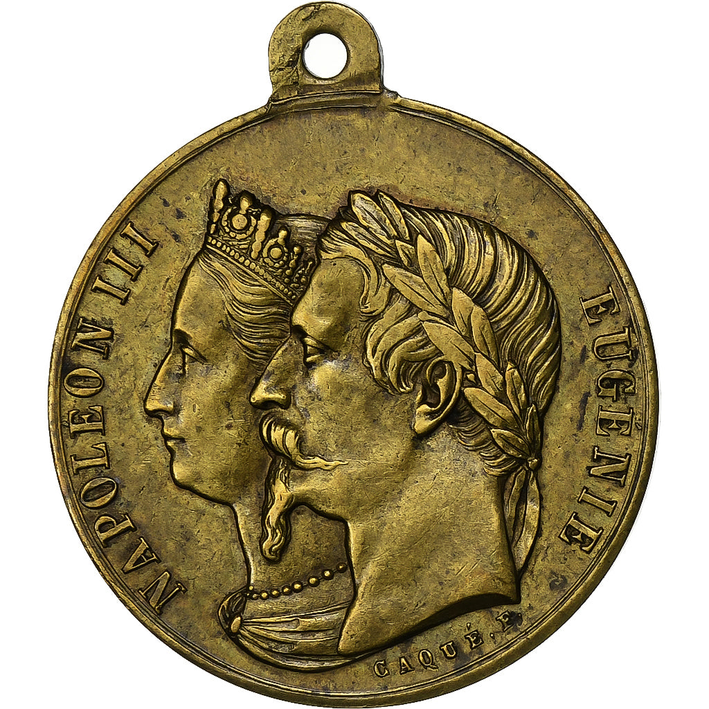 Algeria, Medal, Napoléon III, Voyage en Algérie, 1860, Brass, Caqué