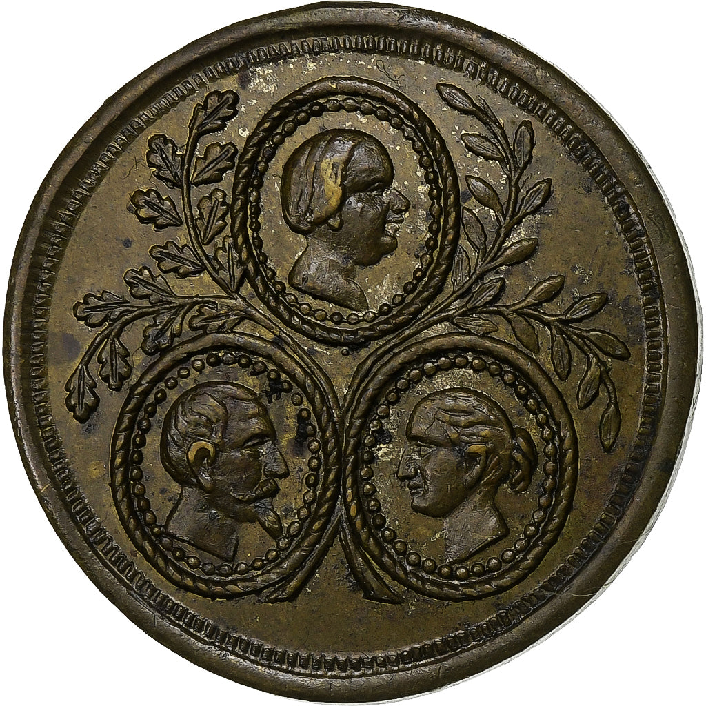 Frankrijk, Medaille, Napoléon III, Concours Régional à Lyon, 1861, Tin, ZF+