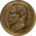 Francia, medalla, Napoléon III, Concours Musical à Lille, 1862, Latón, MBC+