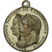 Francia, medaglia, Napoleon III and Eugenie, Voyage dans le Cher, 1862, Silvered