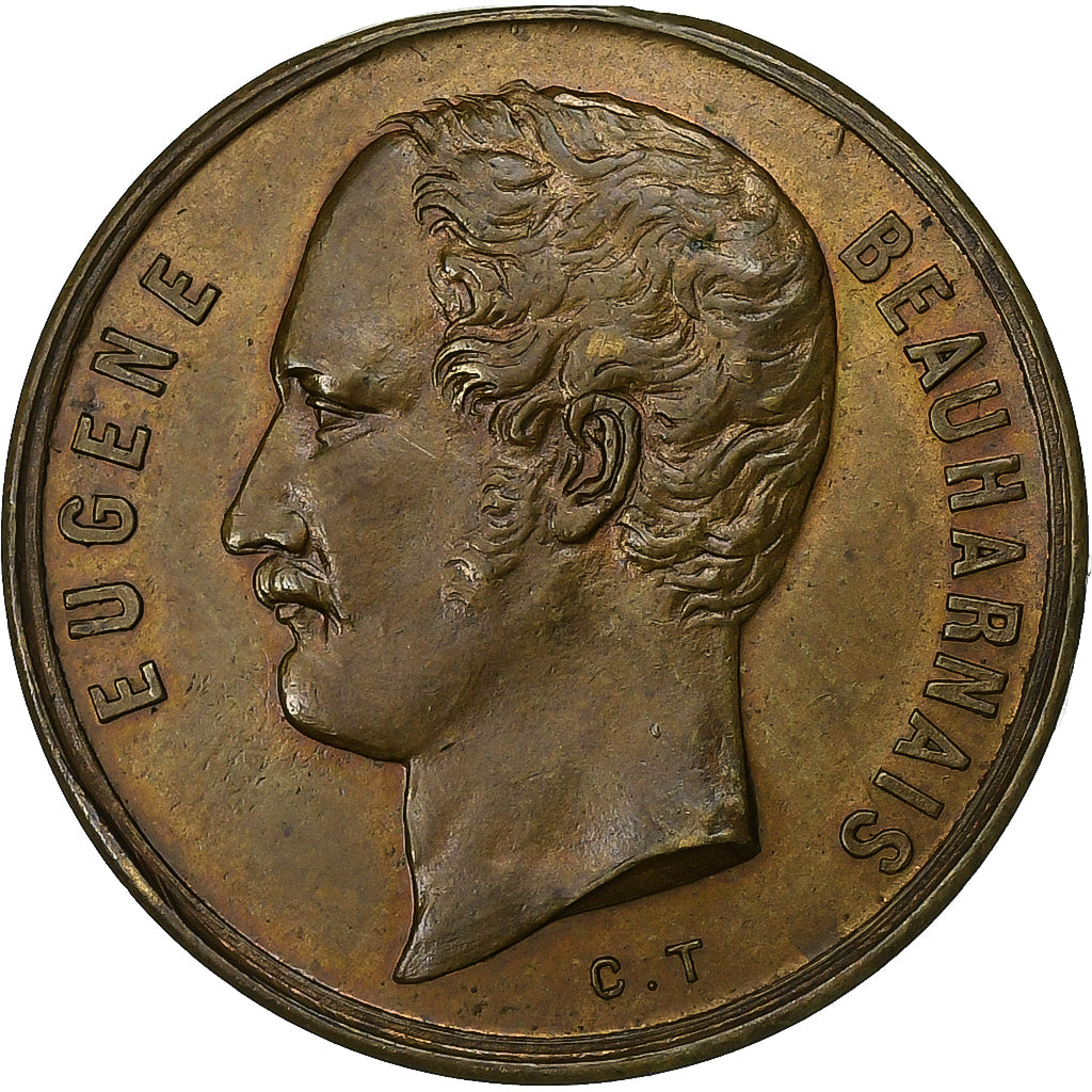 Frankreich, Medaille, Inauguration du Boulevard Eugène, 1862, Messing, Trotin