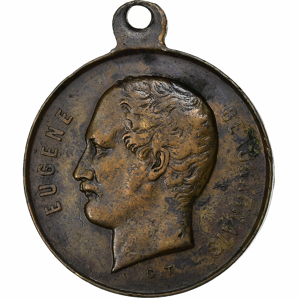 Frankreich, Medaille, Inauguration du Boulevard Eugène, 1862, Kupfer, Trotin