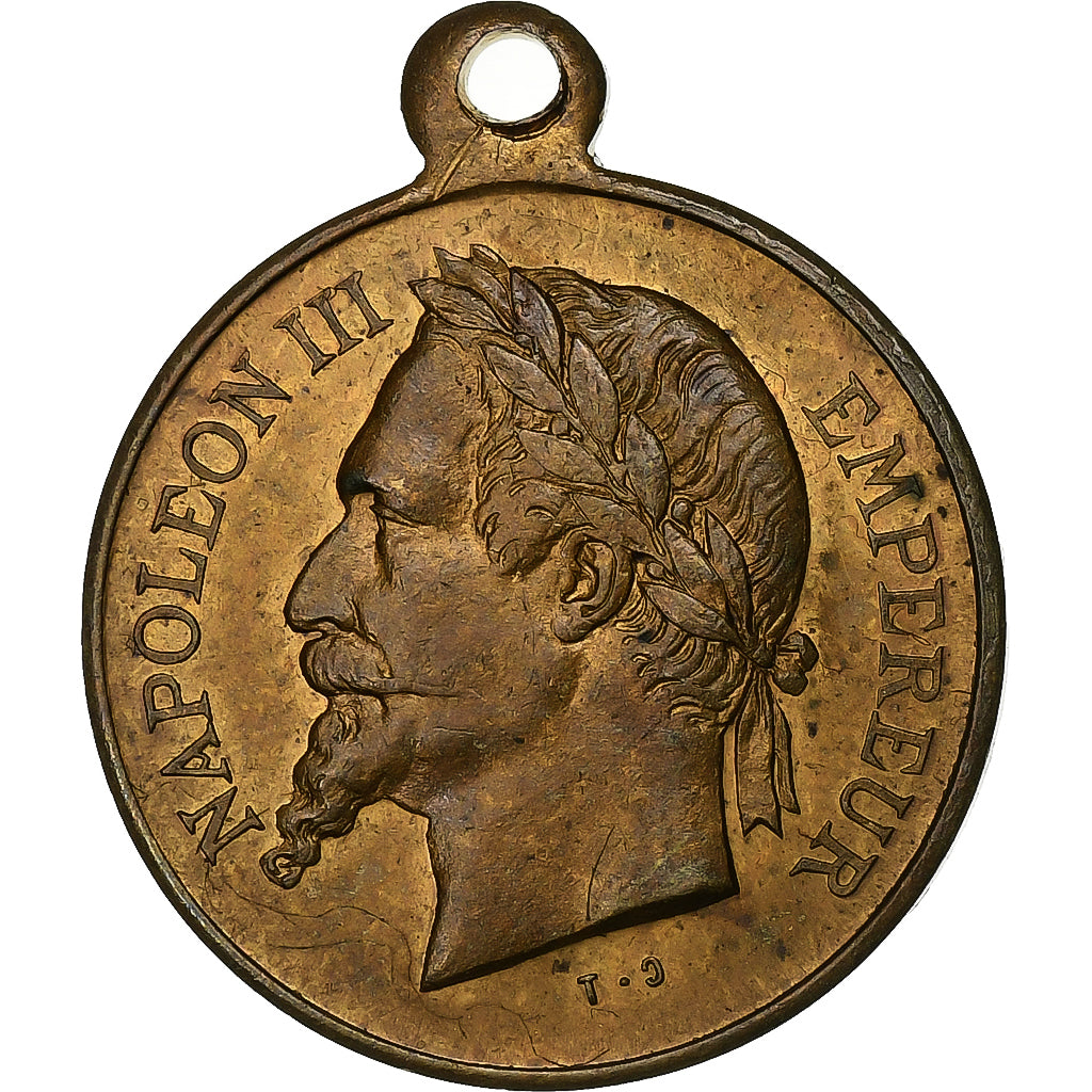 Francia, medaglia, Napoléon III, Bal des Pauvres du XIème Arrondissement