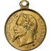 Frankreich, Medaille, Napoléon III, Fêtes de Lille, 1867, Messing, SS+