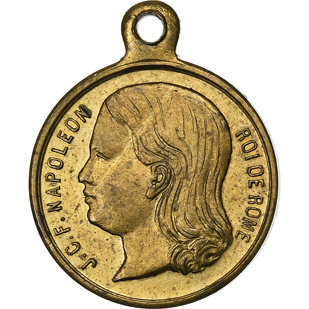 France, Médaille, Inauguration de la Place du Roi de Rome, 1867, Laiton, TTB+