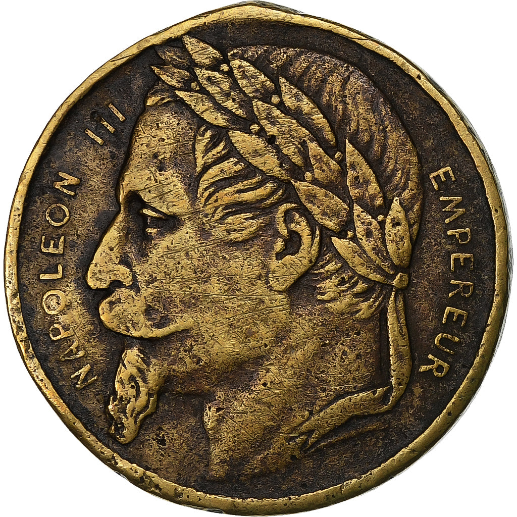 Frankrijk, Medaille, Napoléon III, Concours Régional de Beauvais, 1869, Tin