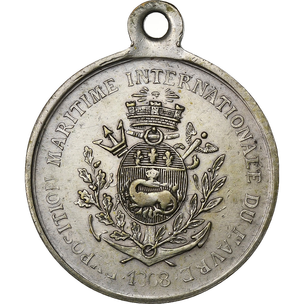Frankreich, Medaille, Napoléon III, Exposition Internationale Maritime du