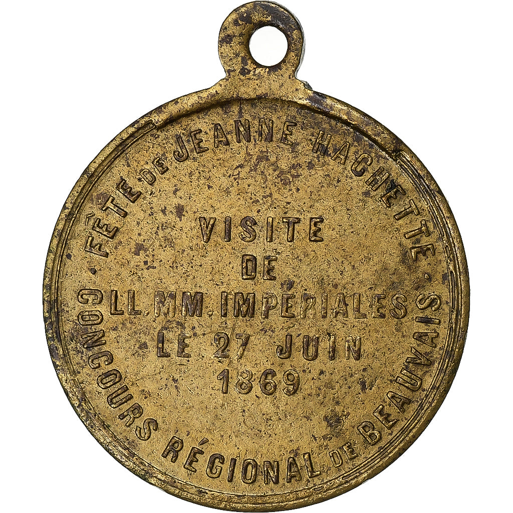 Frankreich, Medaille, Napoléon III, Concours Régional de Beauvais, 1869