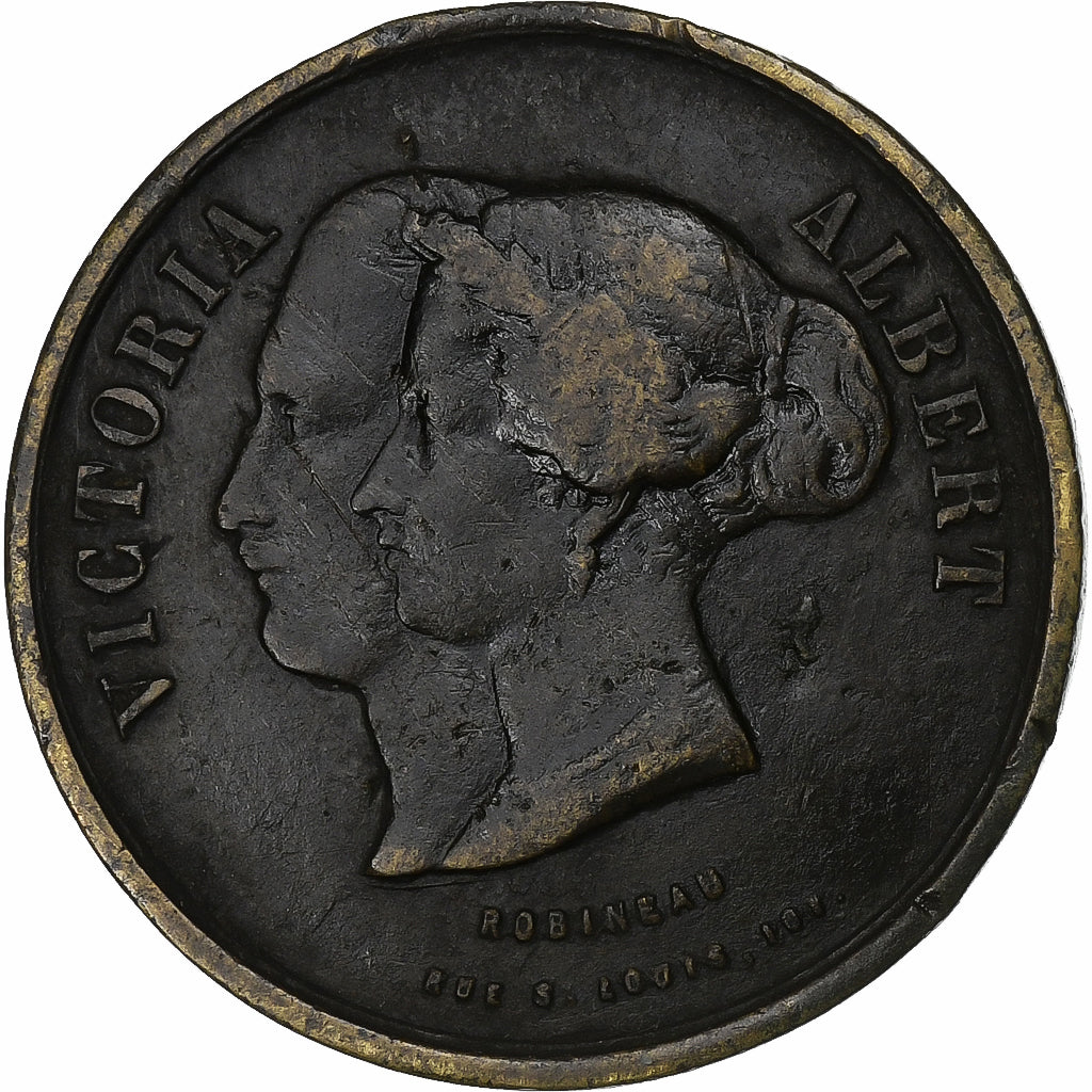 Francia, medalla, Visite de la Reine Victoria et du Prince Albert à Paris