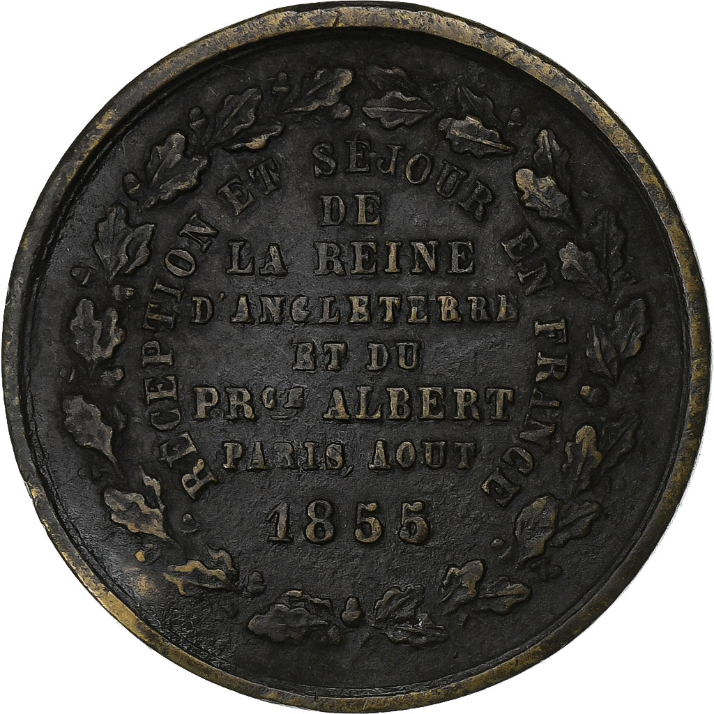 Francia, medalla, Visite de la Reine Victoria et du Prince Albert à Paris