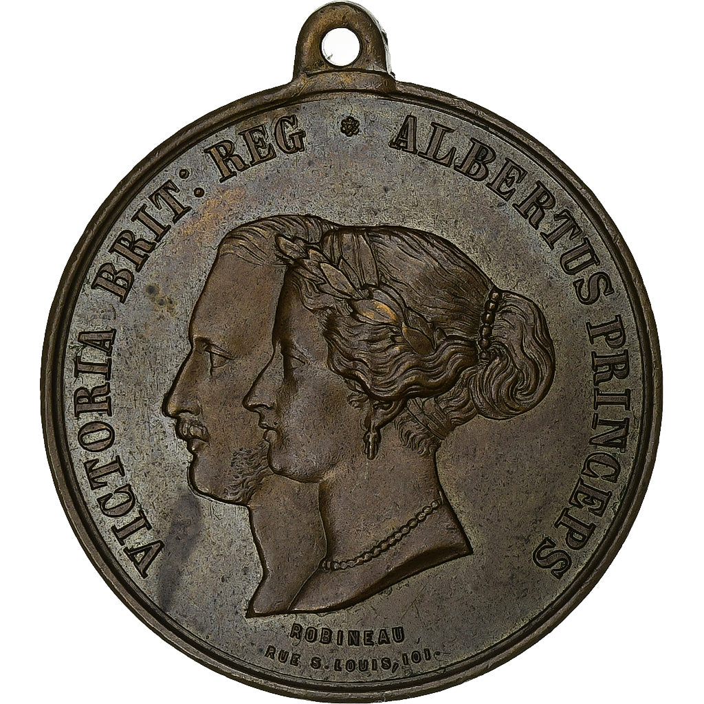 France, Medal, Visite de la Reine Victoria et du Prince Albert à Paris, 1855