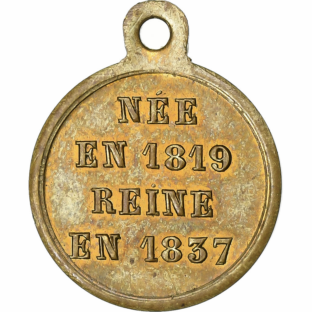 Frankrijk, Medaille, Sacre de la Reine Victoria, 1837, Tin, ZF+