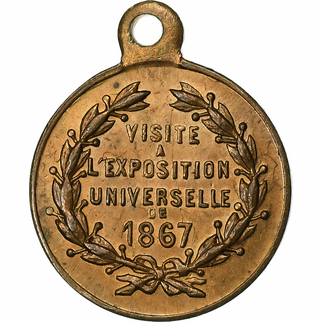 France, Médaille, Visite de Louis I à l'Exposition Universelle de Paris, 1867