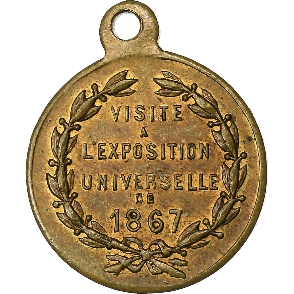 France, Medal, Visite de Victor Emmanuel à l'Exposition Universelle, 1867
